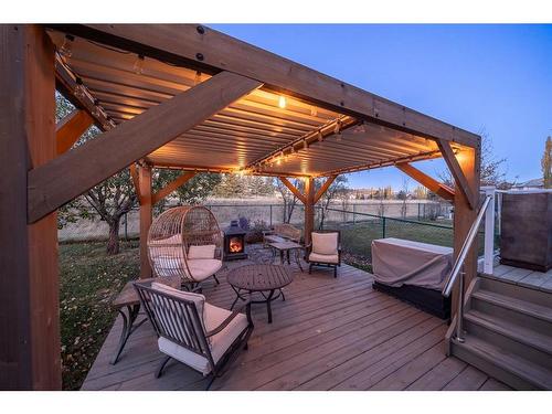 251 Gleneagles View, Cochrane, AB - Outdoor With Deck Patio Veranda With Exterior