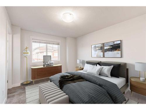 87 West Coach Manor Sw, Calgary, AB - Indoor Photo Showing Bedroom