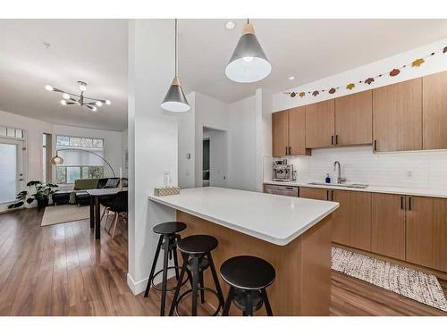 110-16 Auburn Bay Link Se, Calgary, AB - Indoor Photo Showing Kitchen