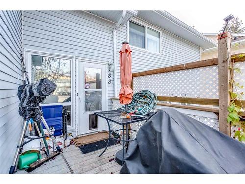 183 Deerfield Drive Se, Calgary, AB - Outdoor With Deck Patio Veranda With Exterior