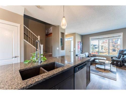 150 Cranford Common Se, Calgary, AB - Indoor Photo Showing Kitchen With Double Sink