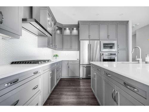 51 Carrington Crescent Nw, Calgary, AB - Indoor Photo Showing Kitchen With Upgraded Kitchen