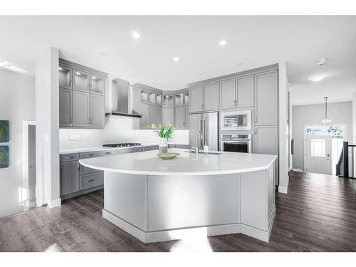 51 Carrington Crescent Nw, Calgary, AB - Indoor Photo Showing Kitchen With Upgraded Kitchen