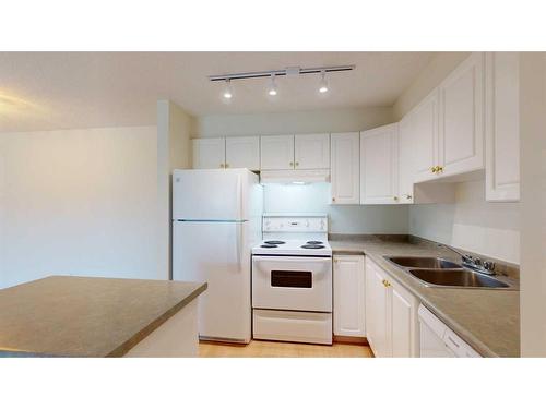 312-4000 Somervale Court Sw, Calgary, AB - Indoor Photo Showing Kitchen With Double Sink