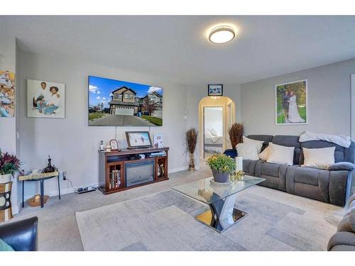 182 Skyview Ranch Street Ne, Calgary, AB - Indoor Photo Showing Living Room