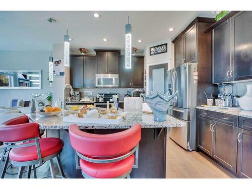 182 Skyview Ranch Street Ne, Calgary, AB - Indoor Photo Showing Kitchen With Upgraded Kitchen