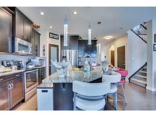 182 Skyview Ranch Street Ne, Calgary, AB - Indoor Photo Showing Kitchen With Stainless Steel Kitchen With Upgraded Kitchen