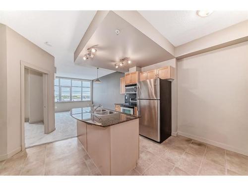 6314-11811 Lake Fraser Drive Se, Calgary, AB - Indoor Photo Showing Kitchen With Stainless Steel Kitchen With Double Sink