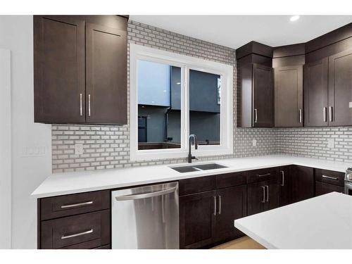 5224 21 Street Sw, Calgary, AB - Indoor Photo Showing Kitchen With Double Sink