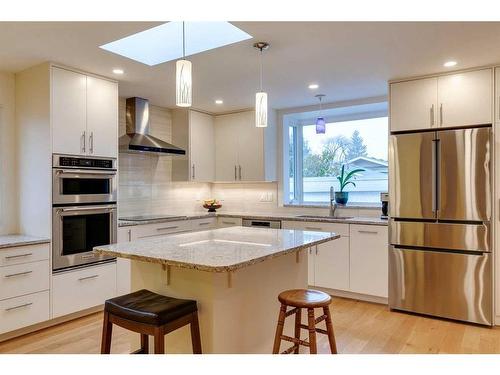 1036 Cannock Place Sw, Calgary, AB - Indoor Photo Showing Kitchen With Upgraded Kitchen