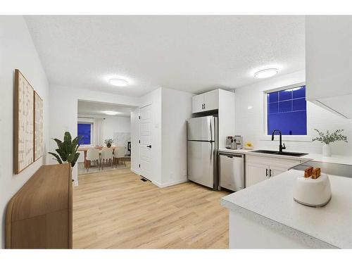 36 Abadan Crescent Ne, Calgary, AB - Indoor Photo Showing Kitchen With Double Sink