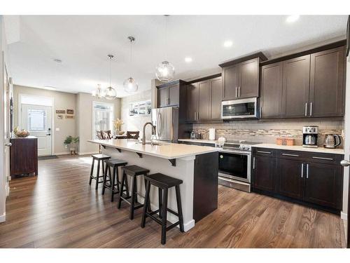 248 Marquis Heights Se, Calgary, AB - Indoor Photo Showing Kitchen With Stainless Steel Kitchen With Upgraded Kitchen