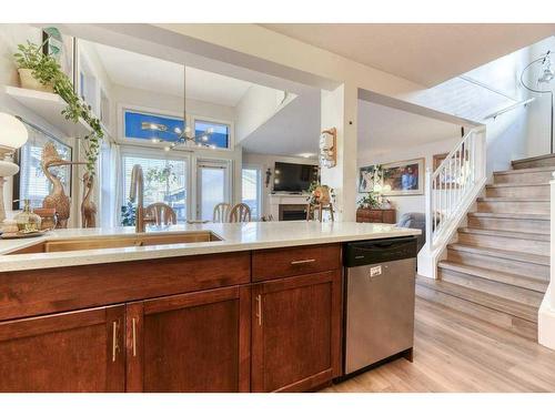 11 Bridlecrest Place Sw, Calgary, AB - Indoor Photo Showing Kitchen With Double Sink