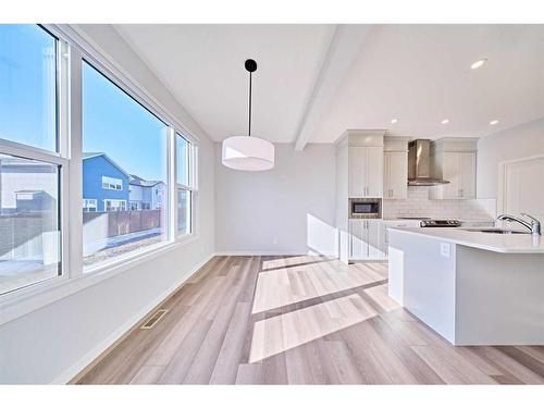 67 Seton Villas Se, Calgary, AB - Indoor Photo Showing Kitchen With Upgraded Kitchen