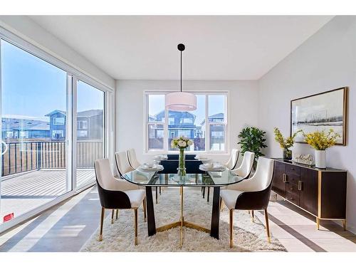 67 Seton Villas Se, Calgary, AB - Indoor Photo Showing Dining Room