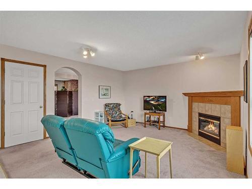 173 Coral Springs Court Ne, Calgary, AB - Indoor Photo Showing Living Room With Fireplace