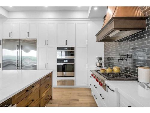 48 Aventerra Way, Rural Rocky View County, AB - Indoor Photo Showing Kitchen With Upgraded Kitchen