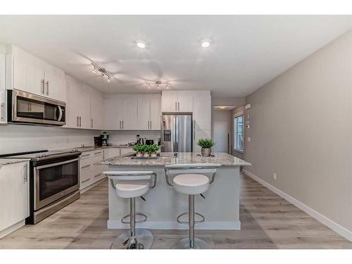 0037463783-133 Sage Hill Grove Nw, Calgary, AB - Indoor Photo Showing Kitchen With Stainless Steel Kitchen With Upgraded Kitchen