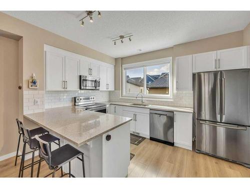 9 Masters Street Se, Calgary, AB - Indoor Photo Showing Kitchen With Stainless Steel Kitchen With Upgraded Kitchen