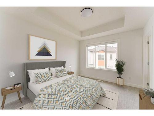 402-280 Chelsea Road, Chestermere, AB - Indoor Photo Showing Bedroom