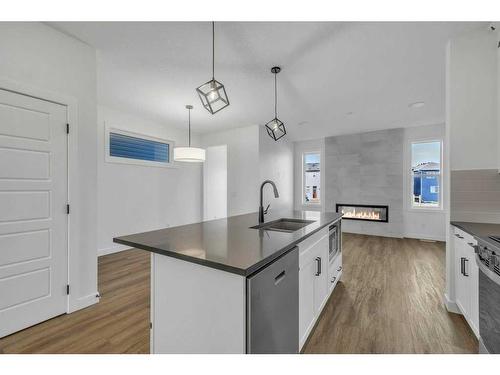 283 Hotchkiss Manor, Calgary, AB - Indoor Photo Showing Kitchen With Upgraded Kitchen