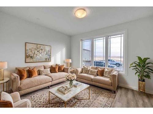 283 Hotchkiss Manor, Calgary, AB - Indoor Photo Showing Living Room