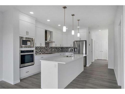 367 Savanna Way Ne, Calgary, AB - Indoor Photo Showing Kitchen With Upgraded Kitchen