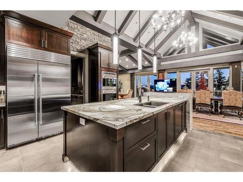 178068 112 Street, De Winton, AB - Indoor Photo Showing Kitchen With Double Sink