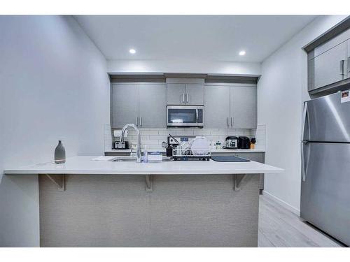 23 Saddlelake Common Ne, Calgary, AB - Indoor Photo Showing Kitchen With Upgraded Kitchen