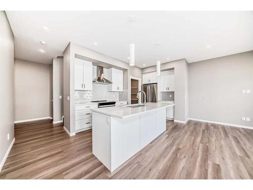 180 Magnolia Terrace Se, Calgary, AB - Indoor Photo Showing Kitchen With Upgraded Kitchen