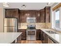 77 Auburn Meadows View Se, Calgary, AB  - Indoor Photo Showing Kitchen With Stainless Steel Kitchen With Double Sink With Upgraded Kitchen 