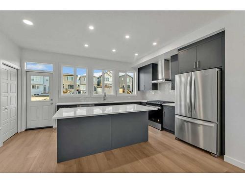 373 Cornerbrook Road Ne, Calgary, AB - Indoor Photo Showing Kitchen With Stainless Steel Kitchen With Upgraded Kitchen