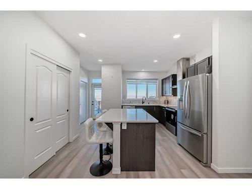 310 Aquila Way Nw, Calgary, AB - Indoor Photo Showing Kitchen With Stainless Steel Kitchen With Upgraded Kitchen