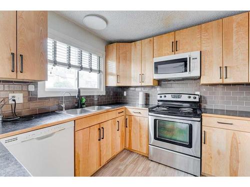 2408 56 Street Ne, Calgary, AB - Indoor Photo Showing Kitchen With Double Sink