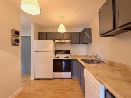 202-1821 17A Street Sw, Calgary, AB - Indoor Photo Showing Kitchen With Double Sink