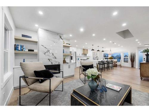 1160 Lake Twintree Drive Se, Calgary, AB - Indoor Photo Showing Living Room