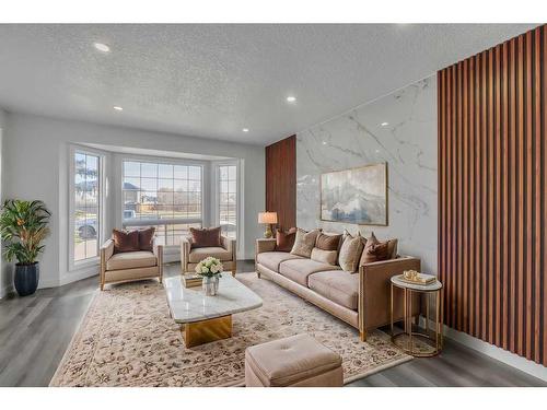 108 Martinwood Way Ne, Calgary, AB - Indoor Photo Showing Living Room