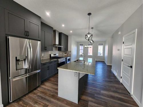 162 Ambleton Drive Nw, Calgary, AB - Indoor Photo Showing Kitchen With Upgraded Kitchen