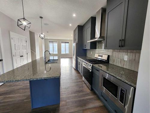 162 Ambleton Drive Nw, Calgary, AB - Indoor Photo Showing Kitchen With Double Sink With Upgraded Kitchen