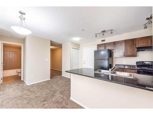 305-7180 80 Avenue Ne, Calgary, AB - Indoor Photo Showing Kitchen With Double Sink