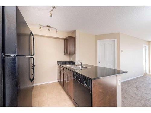 305-7180 80 Avenue Ne, Calgary, AB - Indoor Photo Showing Kitchen With Double Sink