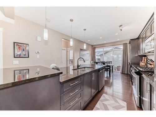 38 Auburn Crest Green Se, Calgary, AB - Indoor Photo Showing Kitchen With Double Sink With Upgraded Kitchen