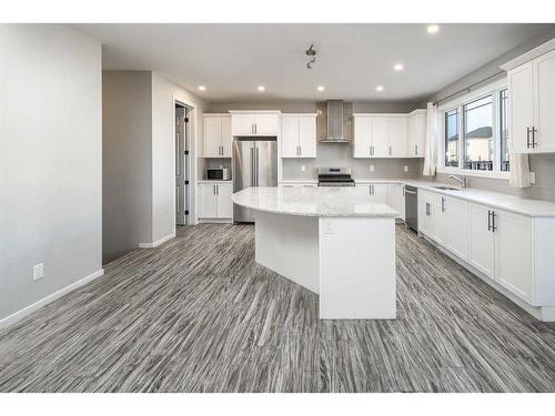 181 Carrington Crescent Nw, Calgary, AB - Indoor Photo Showing Kitchen With Upgraded Kitchen