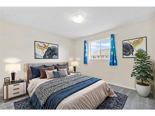 503-800 Yankee Valley Boulevard Se, Airdrie, AB - Indoor Photo Showing Bedroom