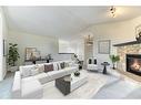 124 Chaparral Crescent Se, Calgary, AB  - Indoor Photo Showing Living Room With Fireplace 