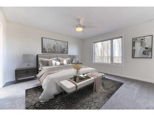 124 Chaparral Crescent Se, Calgary, AB - Indoor Photo Showing Bedroom