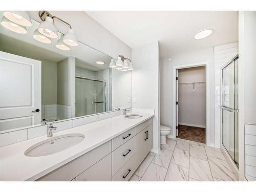 246 Hotchkiss Manor Se, Calgary, AB - Indoor Photo Showing Bathroom