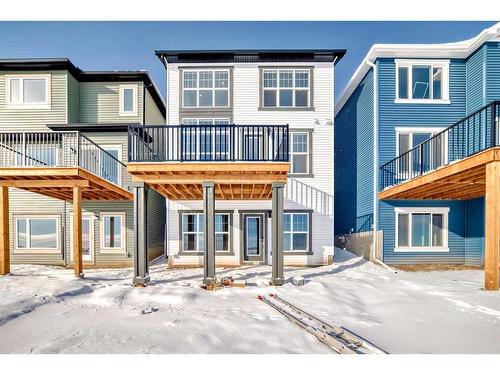 246 Hotchkiss Manor Se, Calgary, AB - Outdoor With Deck Patio Veranda With Facade