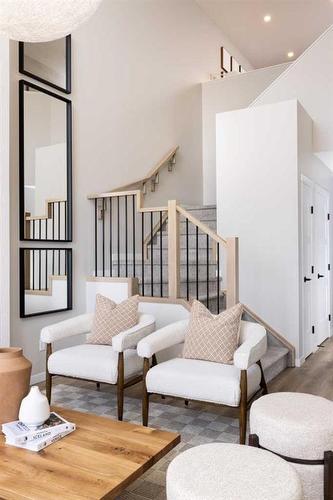 246 Hotchkiss Manor Se, Calgary, AB - Indoor Photo Showing Living Room