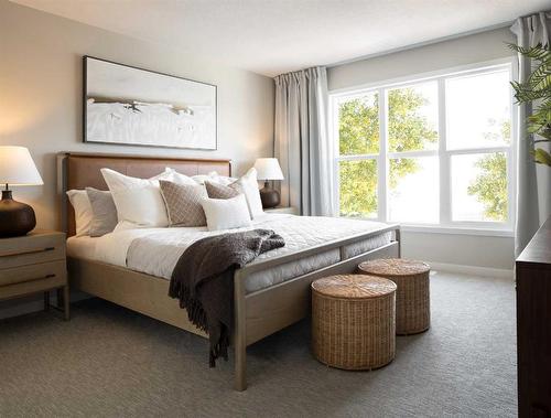 246 Hotchkiss Manor Se, Calgary, AB - Indoor Photo Showing Bedroom